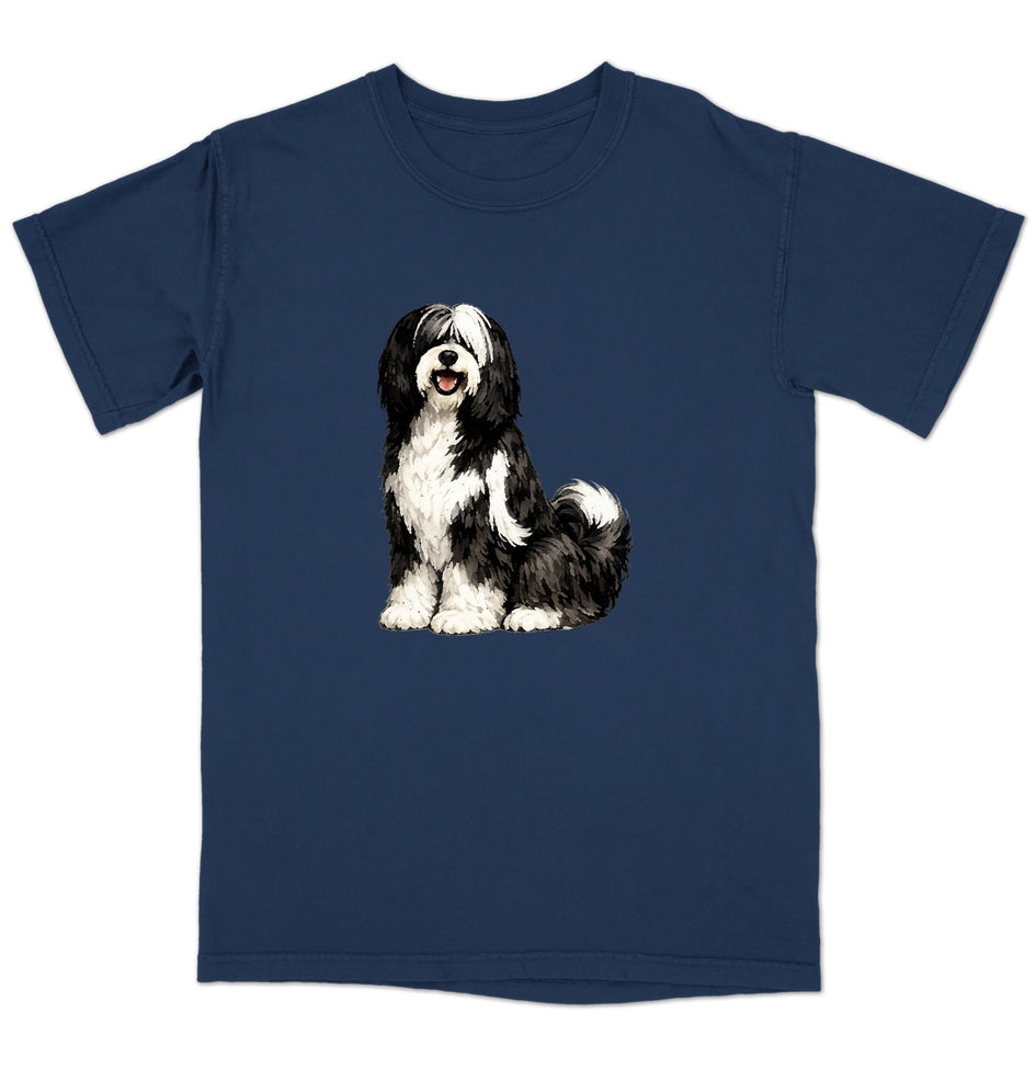 Watercolor Tibetan Terrier Adult Unisex T-Shirt