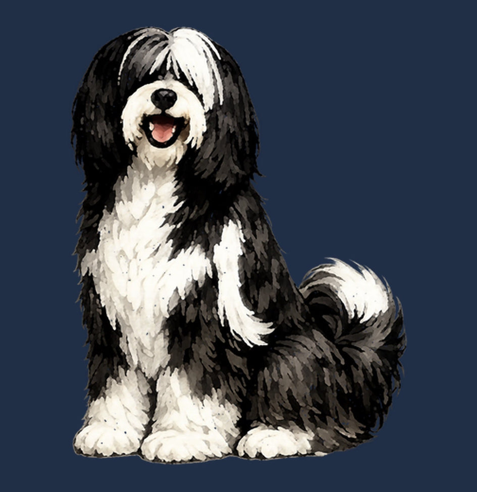 Watercolor Tibetan Terrier Adult Unisex T-Shirt