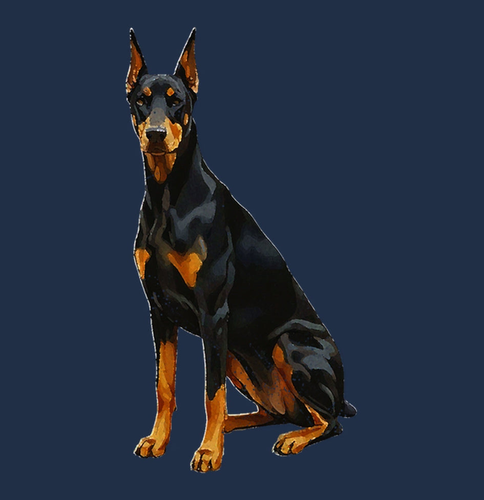 Watercolor Doberman Pinscher Adult Unisex T-Shirt