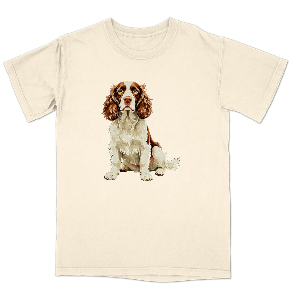 Watercolor English Springer Spaniel Adult Unisex T-Shirt