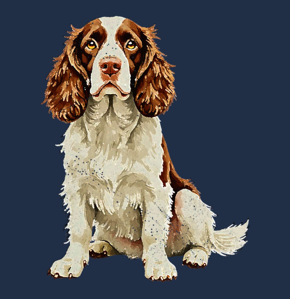 Watercolor English Springer Spaniel Adult Unisex T-Shirt