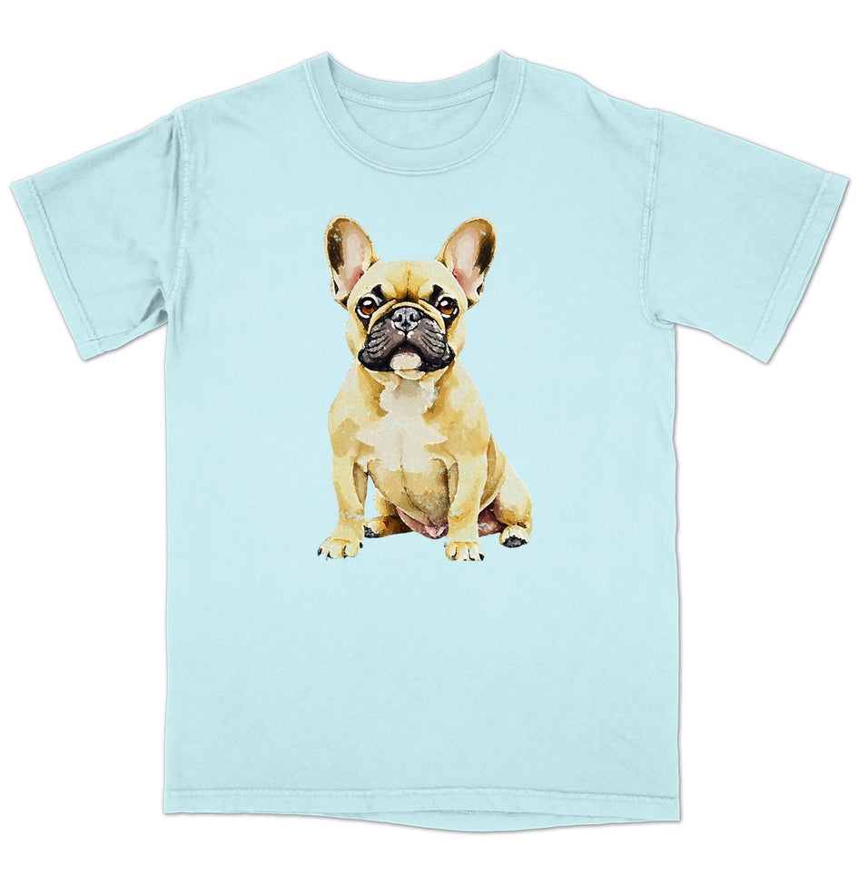 Watercolor French Bulldog Adult Unisex T-Shirt