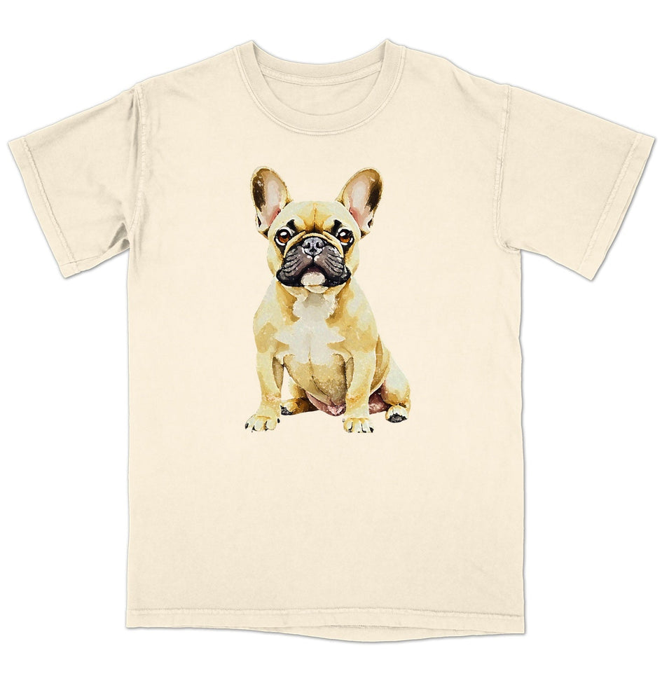 Watercolor French Bulldog Adult Unisex T-Shirt