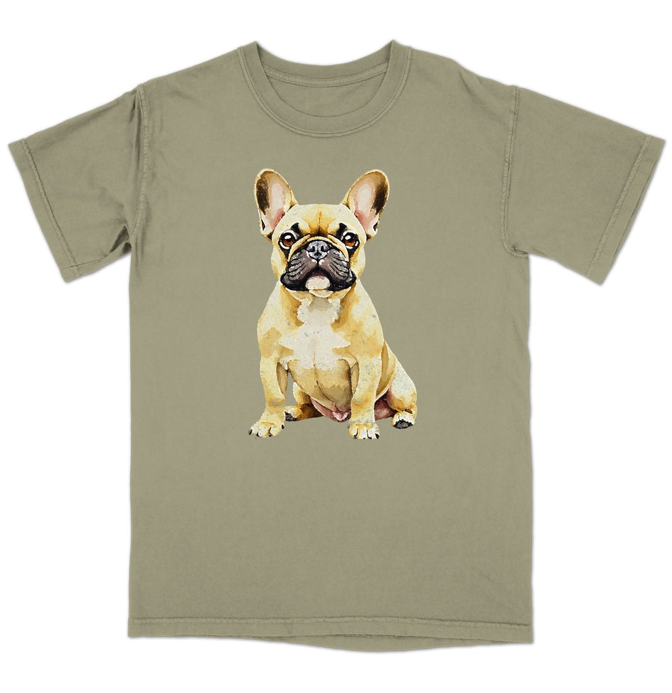 Watercolor French Bulldog Adult Unisex T-Shirt