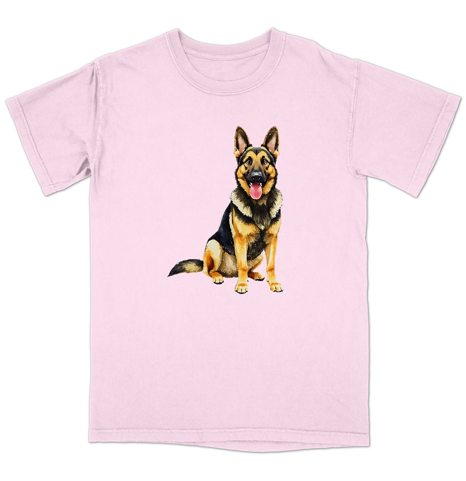 Watercolor German Shepherd Dog Adult Unisex T-Shirt