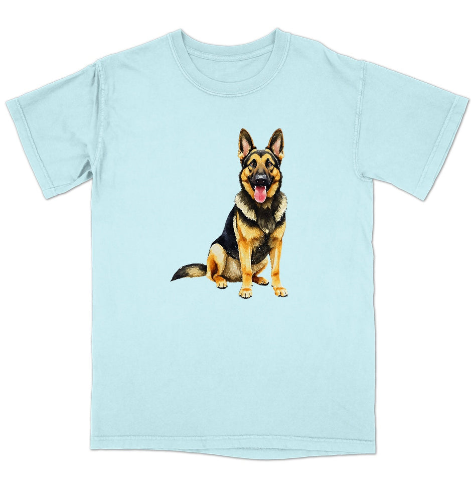 Watercolor German Shepherd Dog Adult Unisex T-Shirt