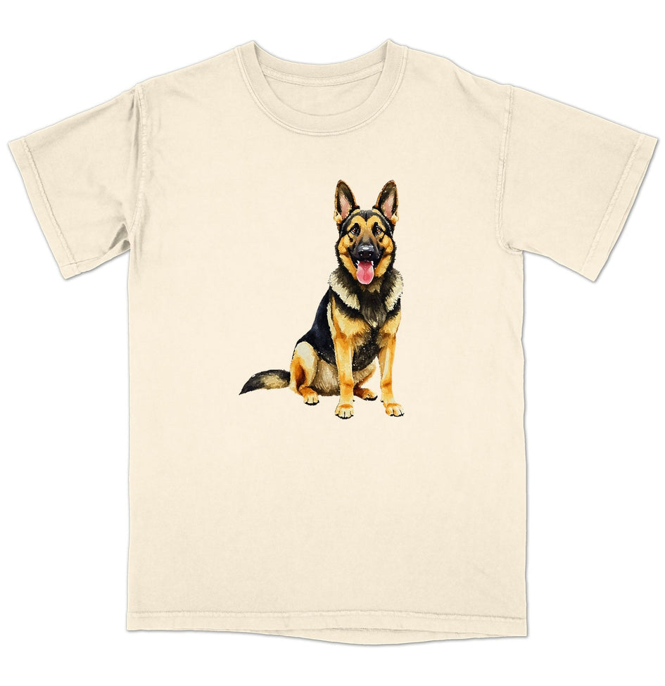 Watercolor German Shepherd Dog Adult Unisex T-Shirt