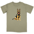 Watercolor German Shepherd Dog Adult Unisex T-Shirt