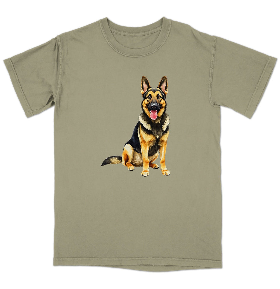 Watercolor German Shepherd Dog Adult Unisex T-Shirt