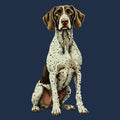 Watercolor German Shorthaired Pointer Adult Unisex T-Shirt