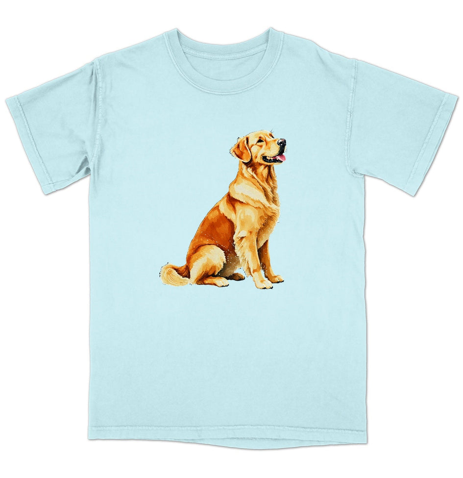 Watercolor Golden Retriever Adult Unisex T-Shirt
