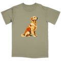 Watercolor Golden Retriever Adult Unisex T-Shirt