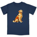 Watercolor Golden Retriever Adult Unisex T-Shirt