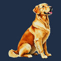 Watercolor Golden Retriever Adult Unisex T-Shirt
