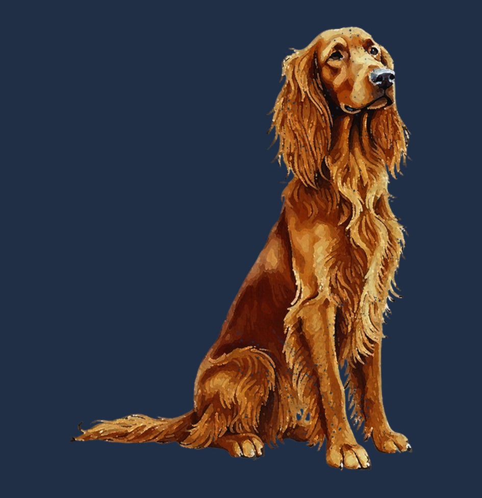 Watercolor Irish Setter Adult Unisex T-Shirt