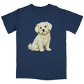 Watercolor Maltese Adult Unisex T-Shirt