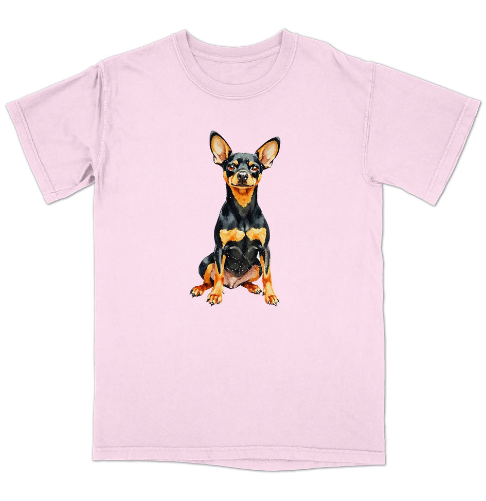 Watercolor Miniature Pinscher Adult Unisex T-Shirt
