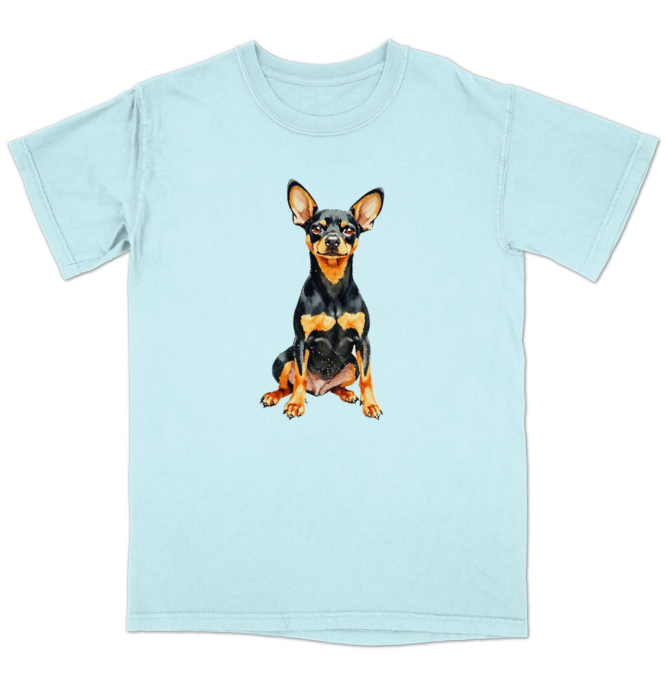 Watercolor Miniature Pinscher Adult Unisex T-Shirt