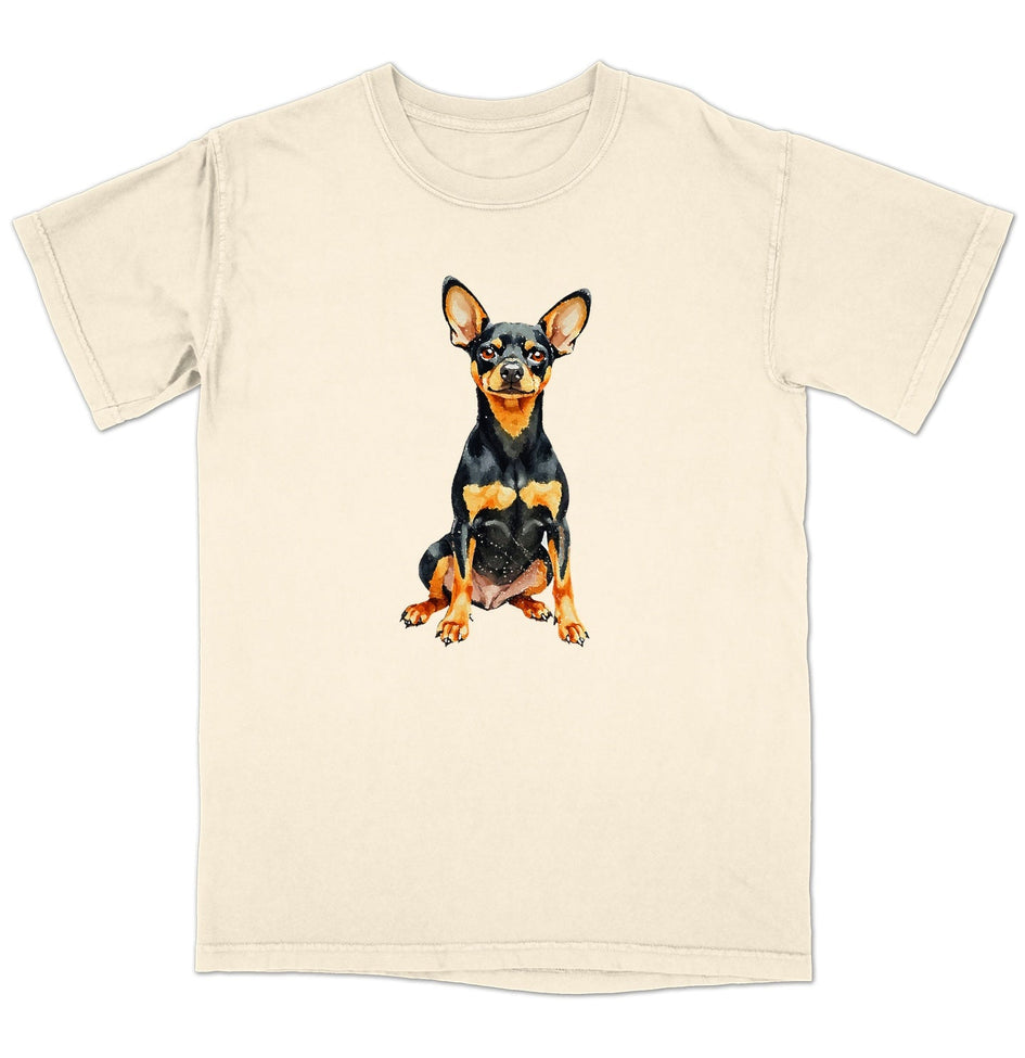 Watercolor Miniature Pinscher Adult Unisex T-Shirt