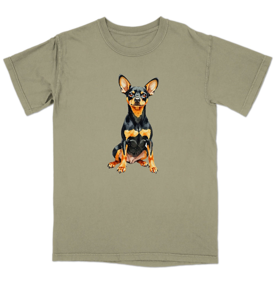 Watercolor Miniature Pinscher Adult Unisex T-Shirt