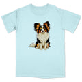 Watercolor Papillon Adult Unisex T-Shirt