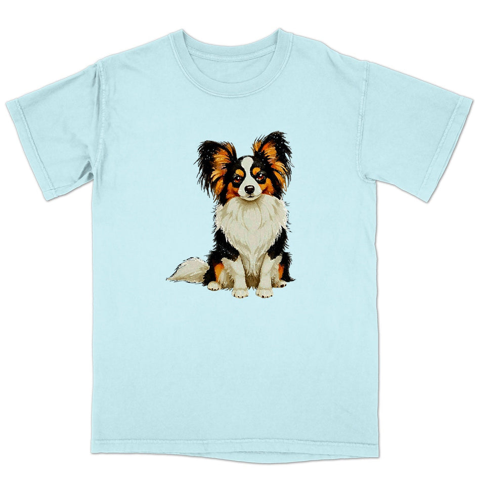 Watercolor Papillon Adult Unisex T-Shirt