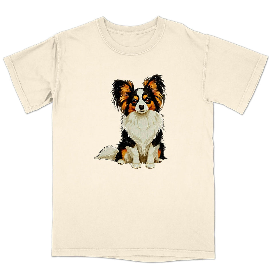 Watercolor Papillon Adult Unisex T-Shirt