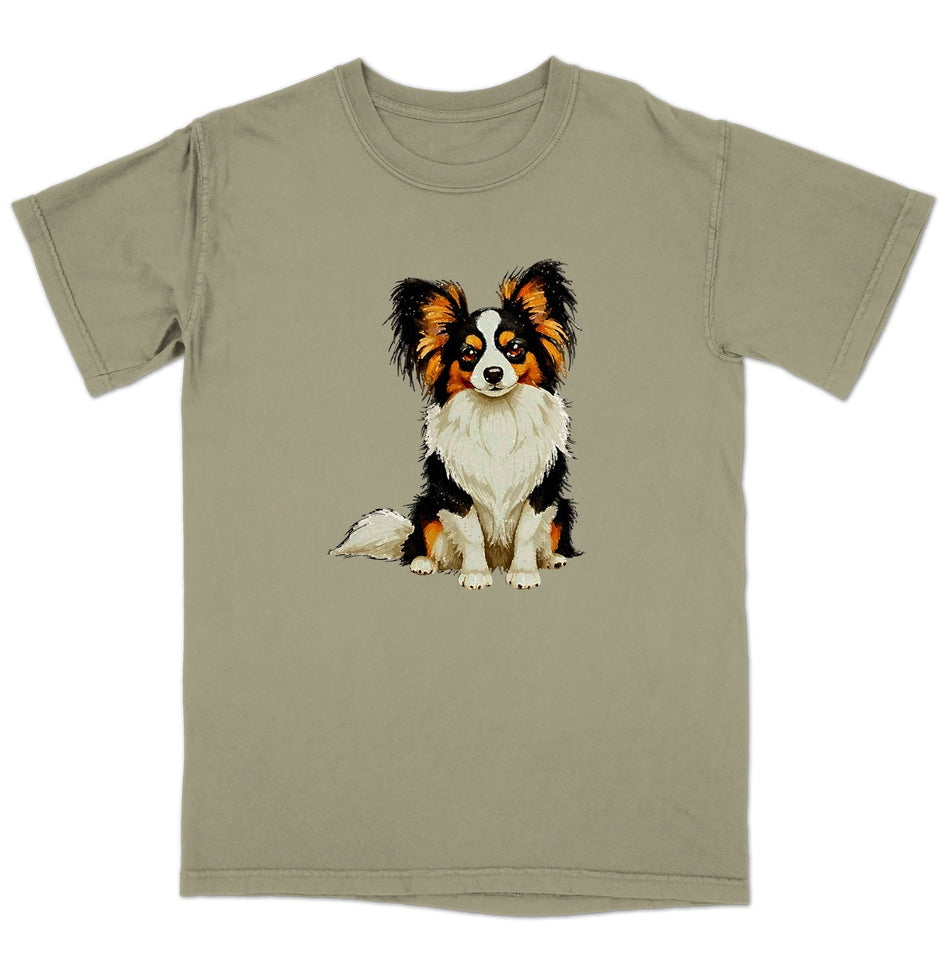 Watercolor Papillon Adult Unisex T-Shirt