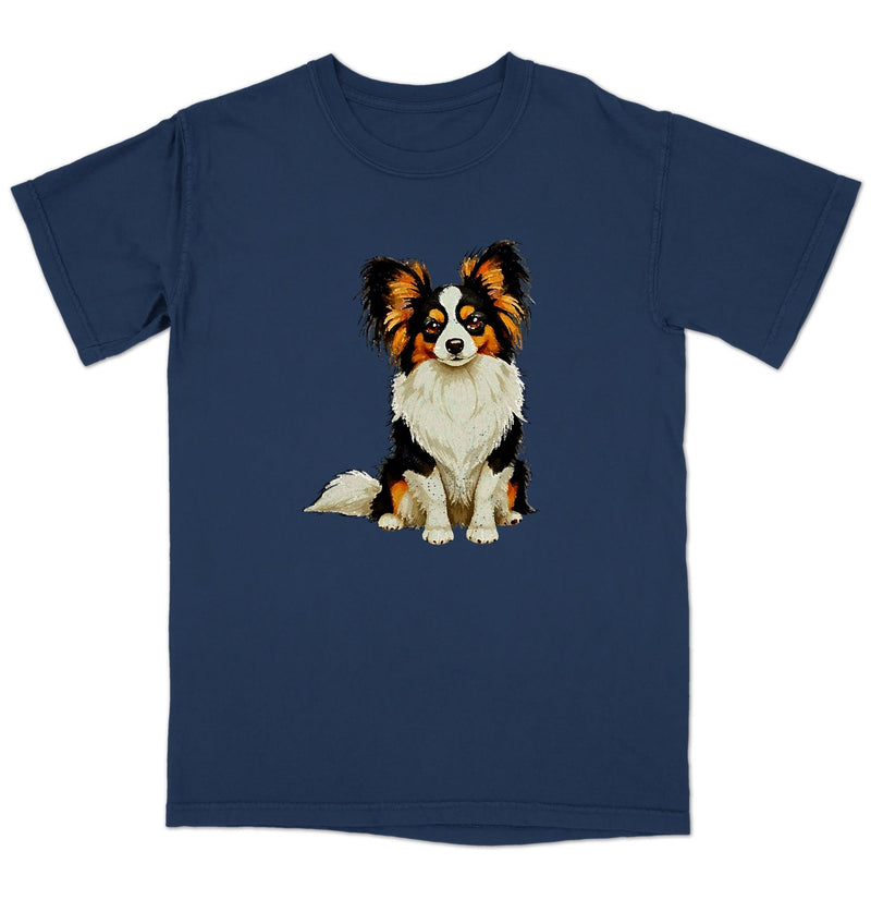 Watercolor Papillon Adult Unisex T-Shirt