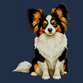 Watercolor Papillon Adult Unisex T-Shirt