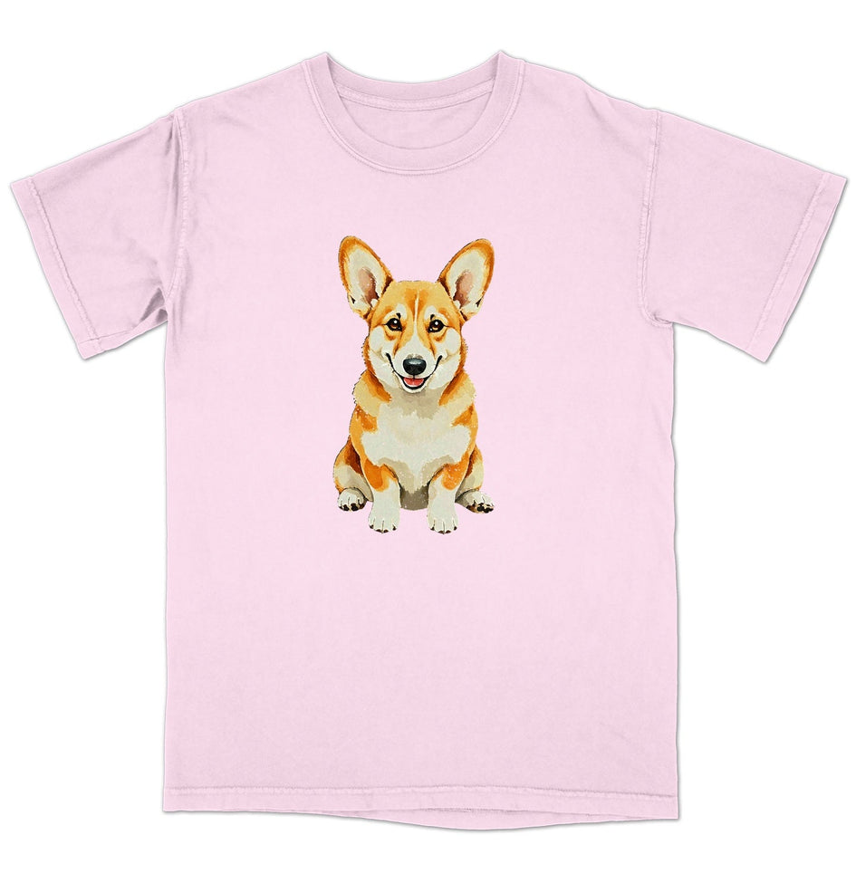 Watercolor Pembroke Welsh Corgi Adult Unisex T-Shirt