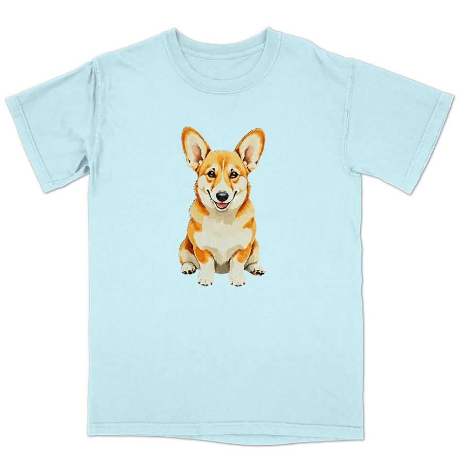 Watercolor Pembroke Welsh Corgi Adult Unisex T-Shirt