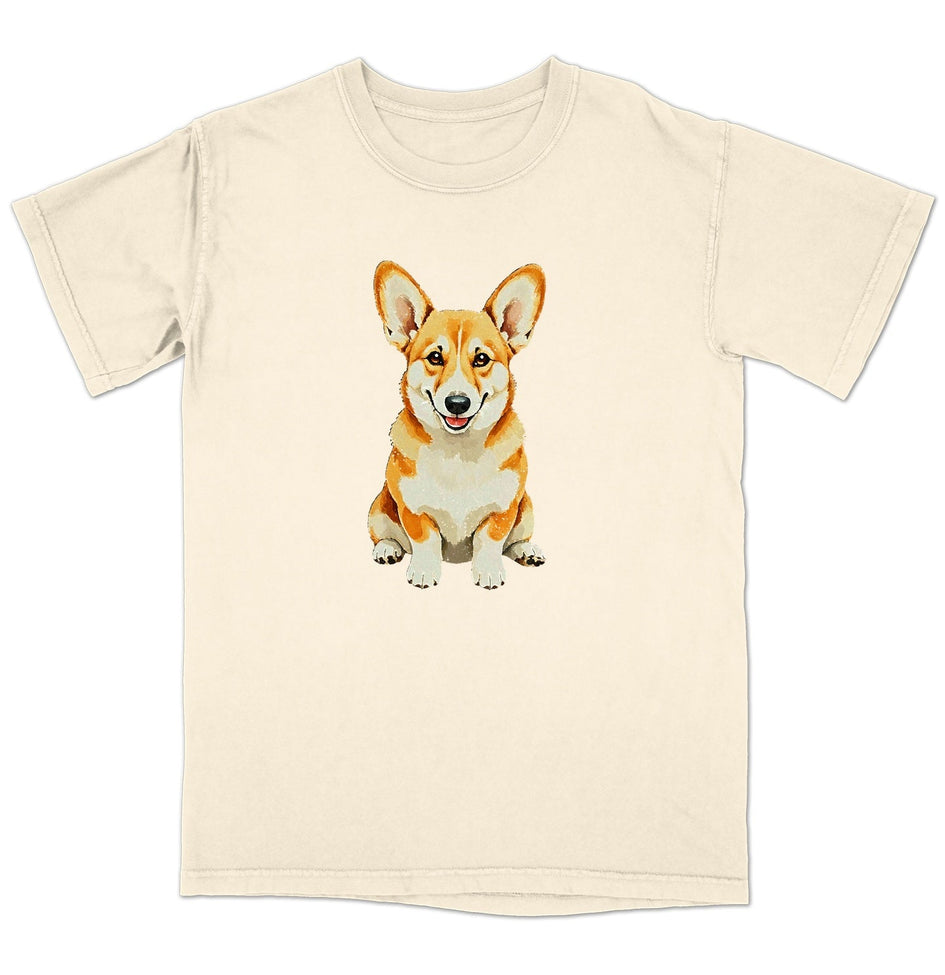 Watercolor Pembroke Welsh Corgi Adult Unisex T-Shirt