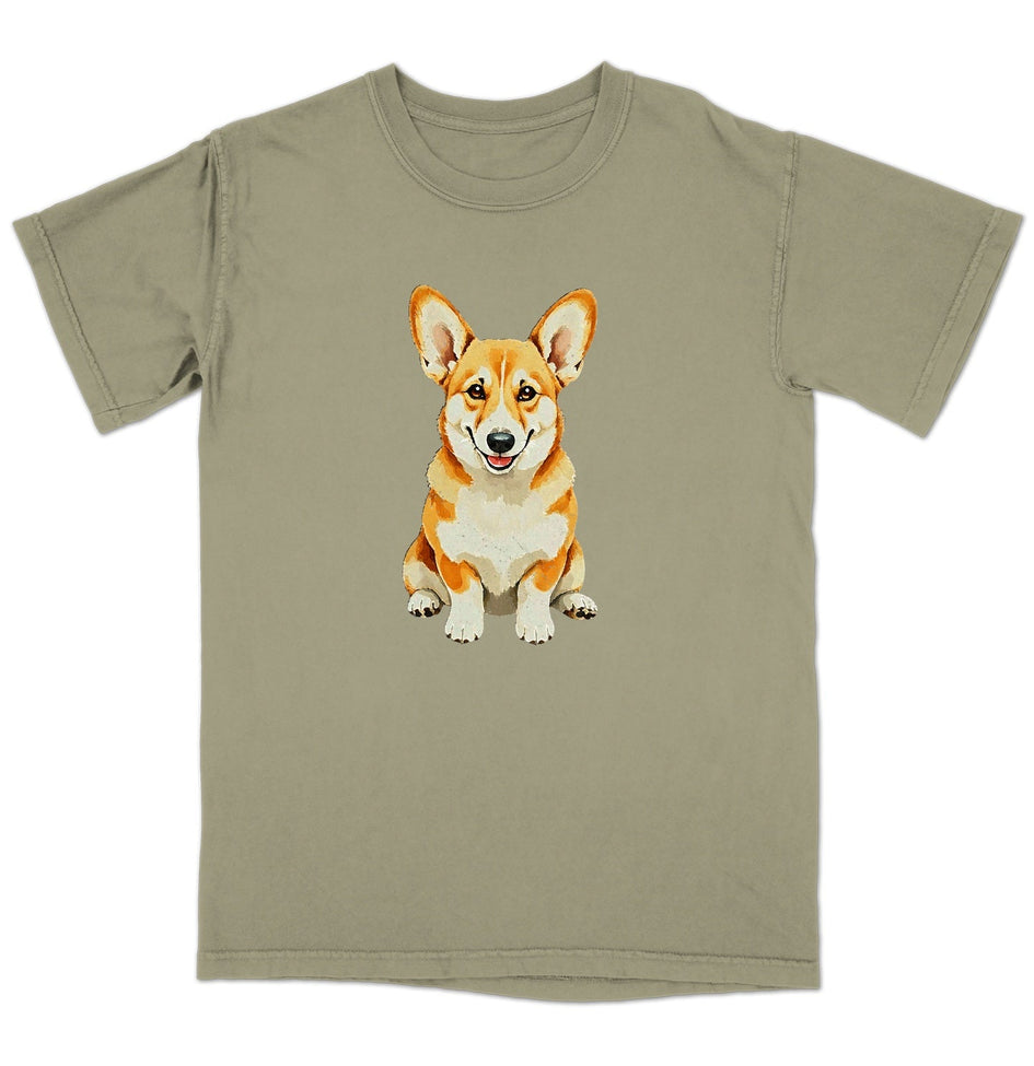 Watercolor Pembroke Welsh Corgi Adult Unisex T-Shirt