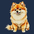 Watercolor Pomeranian Adult Unisex T-Shirt