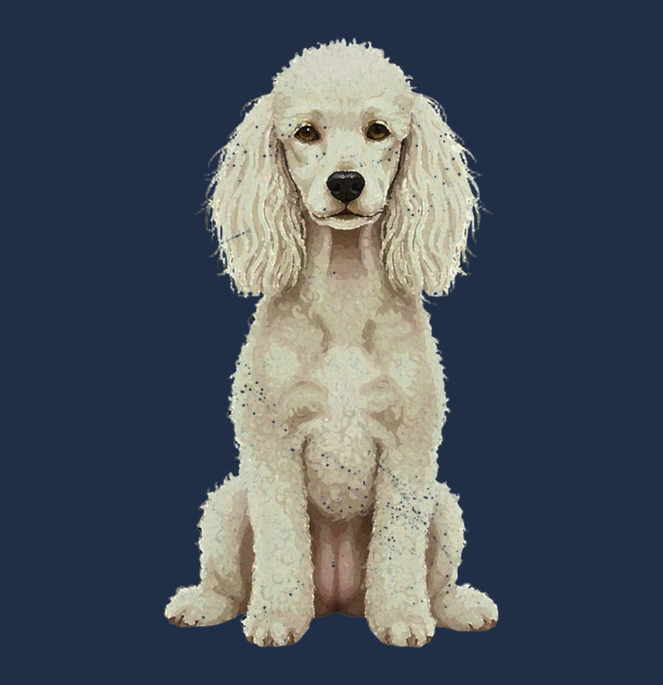 Watercolor Standard Poodle Adult Unisex T-Shirt