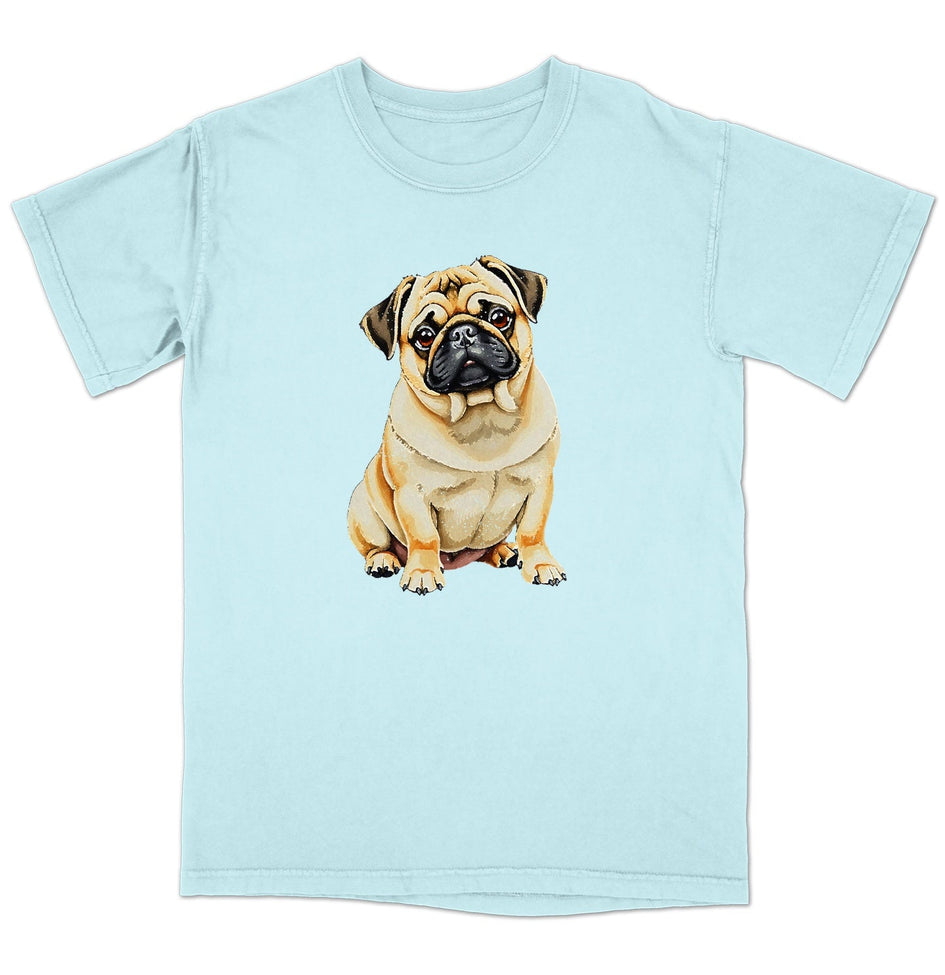 Watercolor Pug Adult Unisex T-Shirt