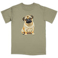Watercolor Pug Adult Unisex T-Shirt