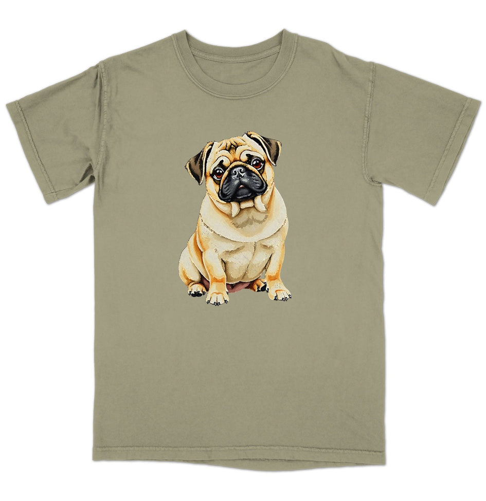 Watercolor Pug Adult Unisex T-Shirt