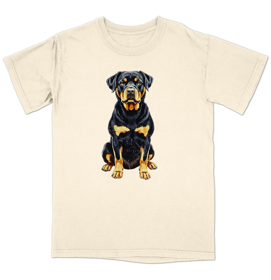 Watercolor Rottweiler Adult Unisex T-Shirt
