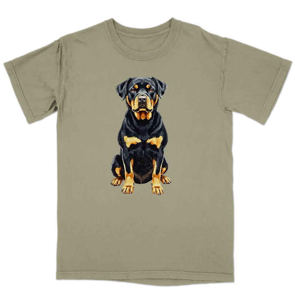 Watercolor Rottweiler Adult Unisex T-Shirt
