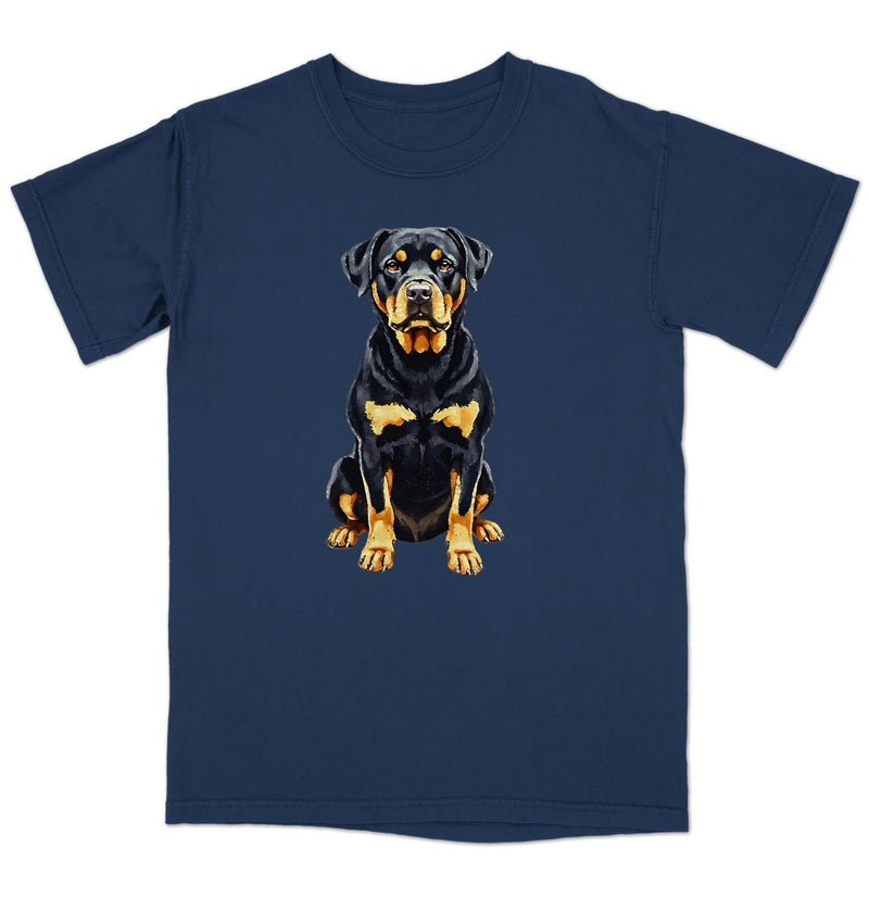 Watercolor Rottweiler Adult Unisex T-Shirt