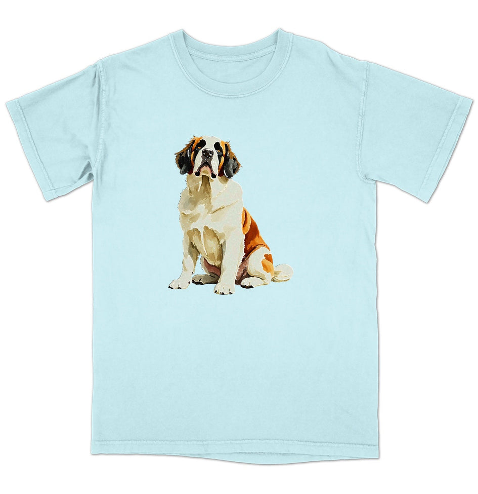 Watercolor Saint Bernard  Adult Unisex T-Shirt