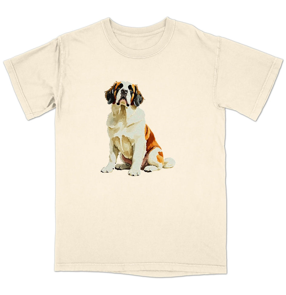 Watercolor Saint Bernard  Adult Unisex T-Shirt