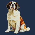Watercolor Saint Bernard  Adult Unisex T-Shirt