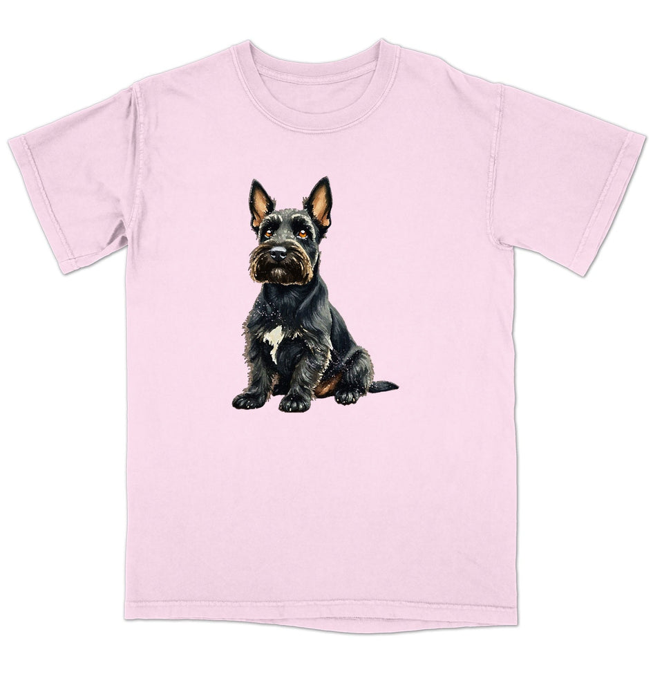 Watercolor Scottish Terrier Adult Unisex T-Shirt