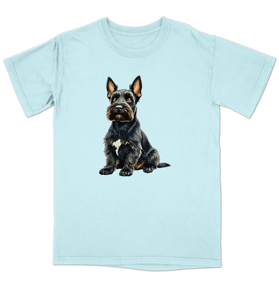 Watercolor Scottish Terrier Adult Unisex T-Shirt