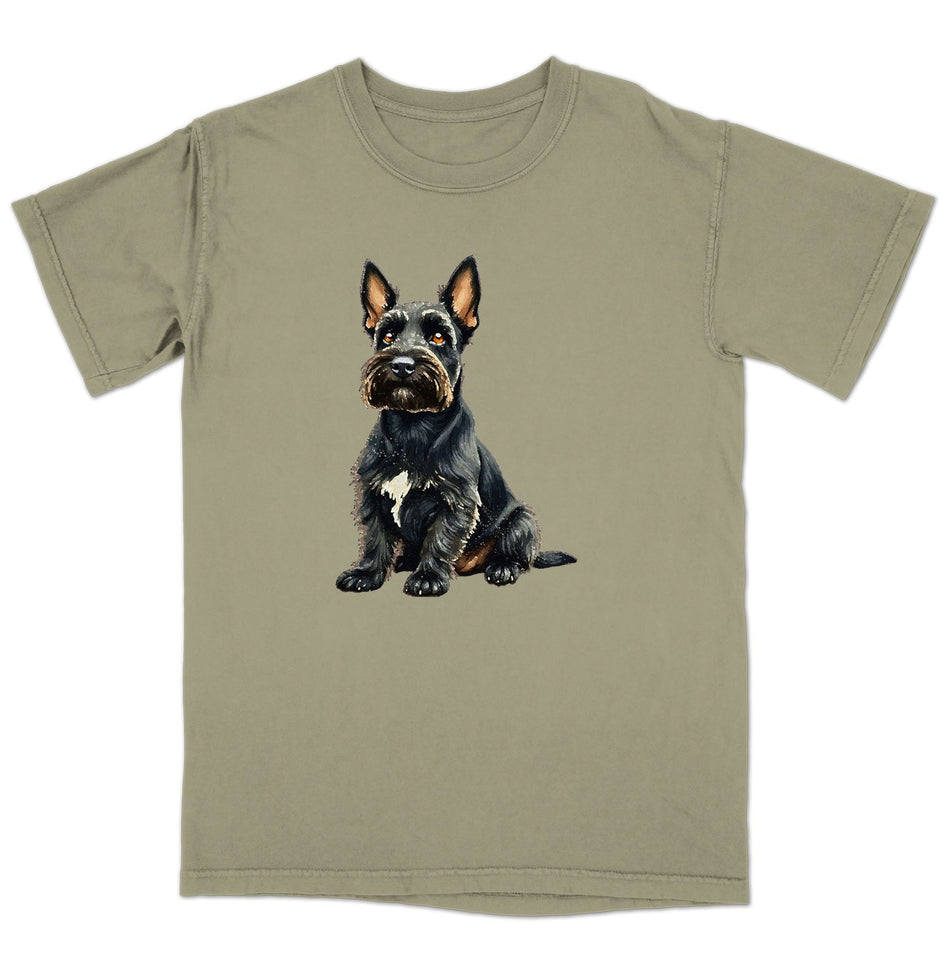Watercolor Scottish Terrier Adult Unisex T-Shirt