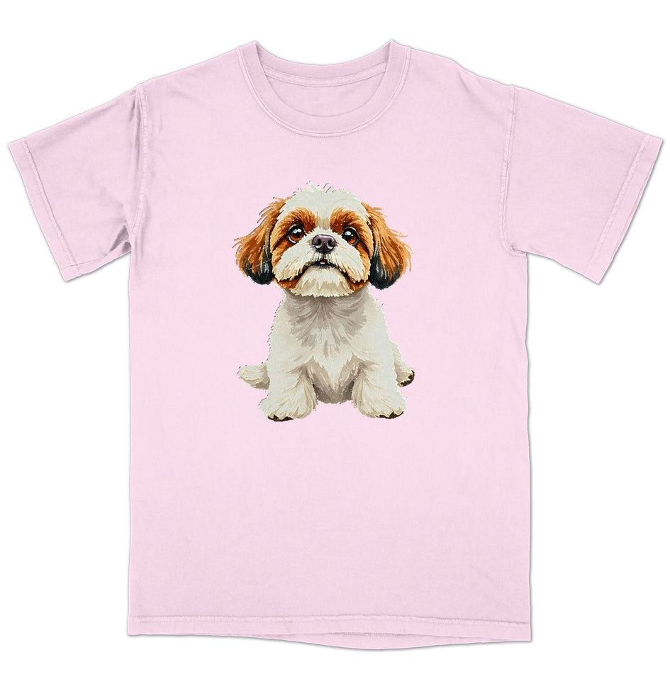 Watercolor Shih Tzu Adult Unisex T-Shirt