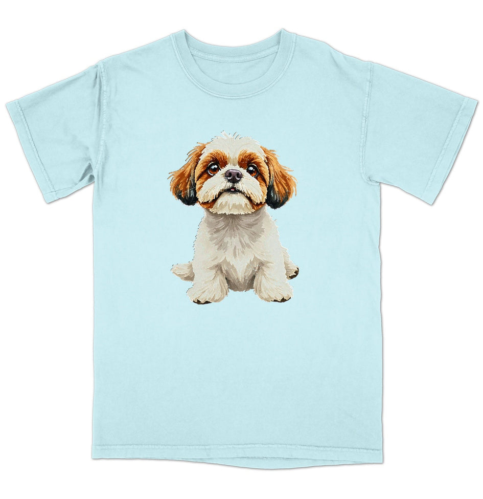 Watercolor Shih Tzu Adult Unisex T-Shirt